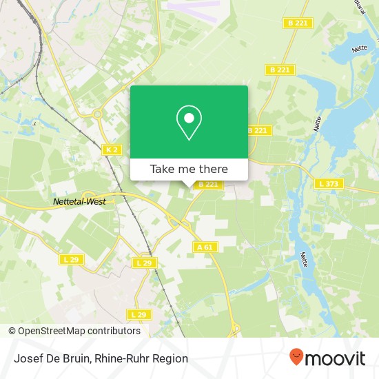 Josef De Bruin map