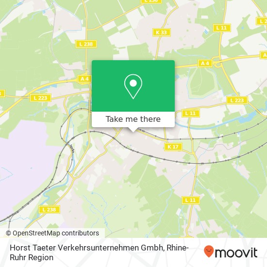 Horst Taeter Verkehrsunternehmen Gmbh map