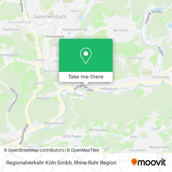 Regionalverkehr Köln Gmbh map