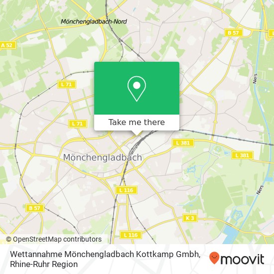 Wettannahme Mönchengladbach Kottkamp Gmbh map