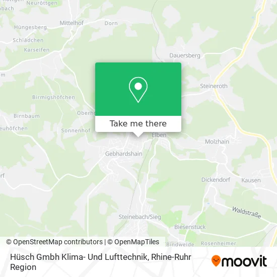 Карта Hüsch Gmbh Klima- Und Lufttechnik