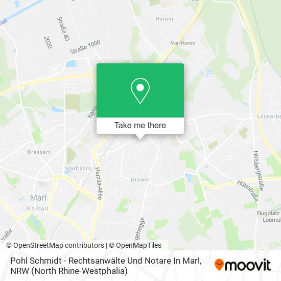 Карта Pohl Schmidt - Rechtsanwälte Und Notare In Marl