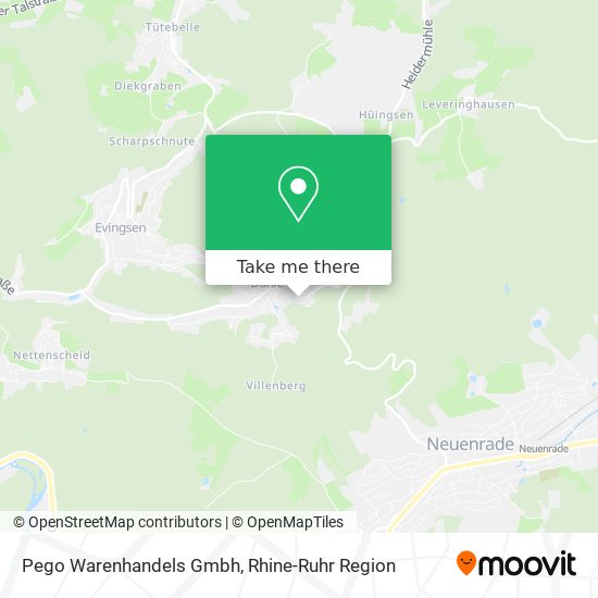 Pego Warenhandels Gmbh map