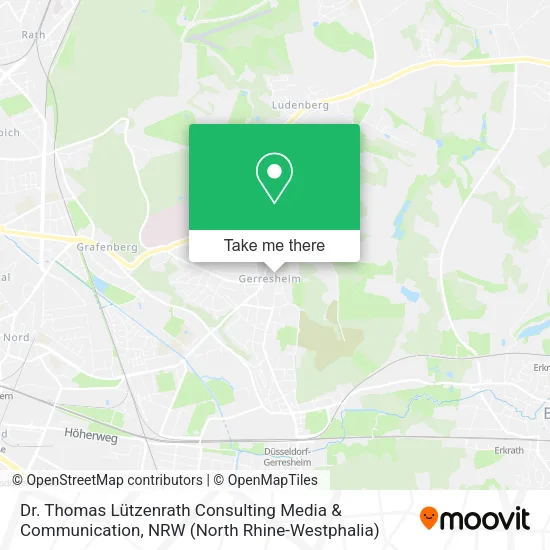 Карта Dr. Thomas Lützenrath Consulting Media & Communication