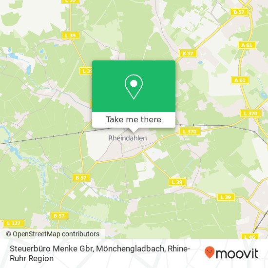 Steuerbüro Menke Gbr, Mönchengladbach map