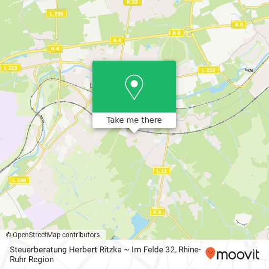 Steuerberatung Herbert Ritzka ~ Im Felde 32 map