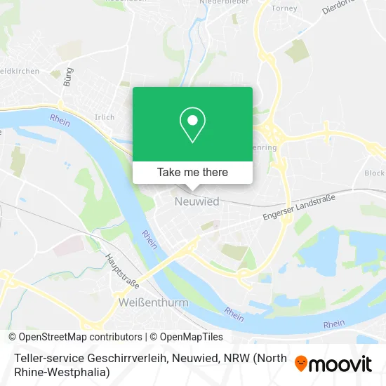 Карта Teller-service Geschirrverleih, Neuwied