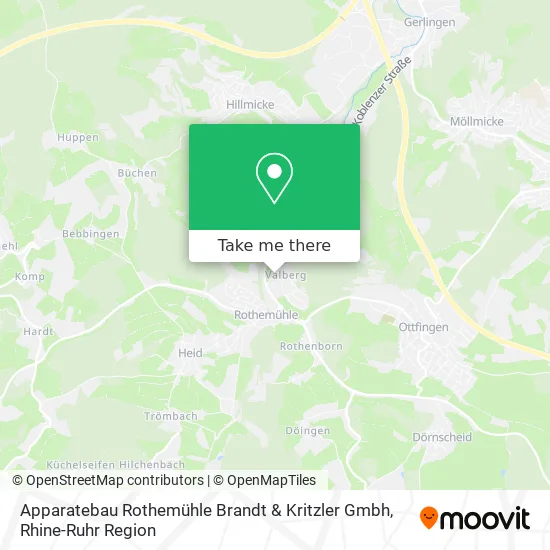 Карта Apparatebau Rothemühle Brandt & Kritzler Gmbh