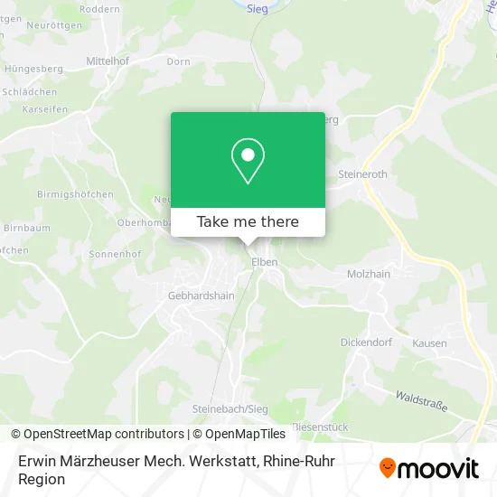 Карта Erwin Märzheuser Mech. Werkstatt