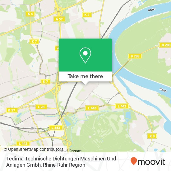 Карта Tedima Technische Dichtungen Maschinen Und Anlagen Gmbh
