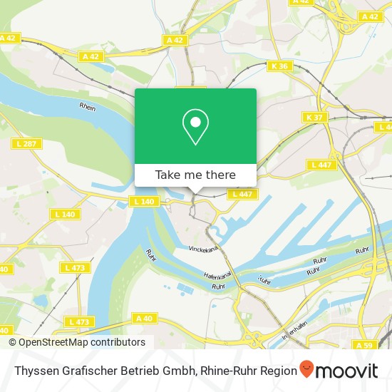 Thyssen Grafischer Betrieb Gmbh map