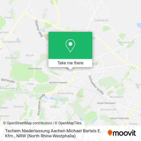 Techem Niederlassung Aachen Michael Bartels E. Kfm. map
