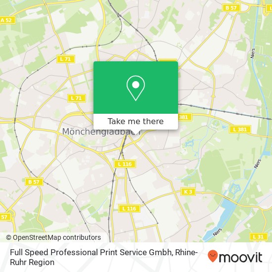 Full Speed Professional Print Service Gmbh map