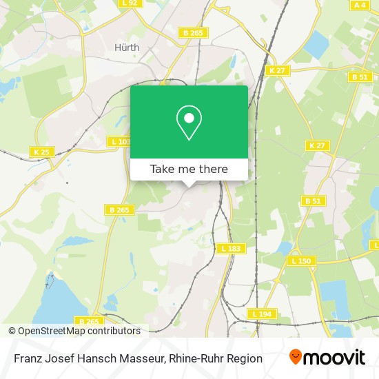 Franz Josef Hansch Masseur map