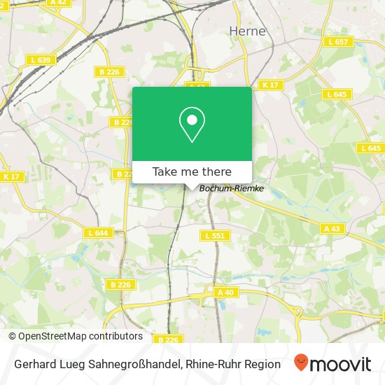 Карта Gerhard Lueg Sahnegroßhandel