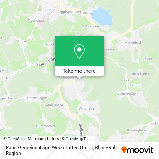 Raps Gemeinnützige Werkstätten Gmbh map