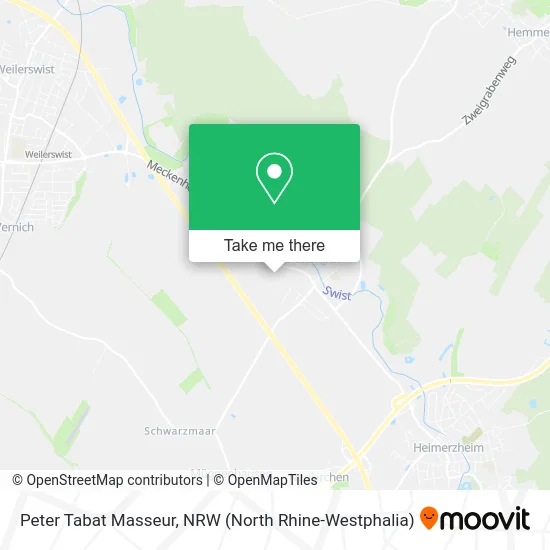 Peter Tabat Masseur map