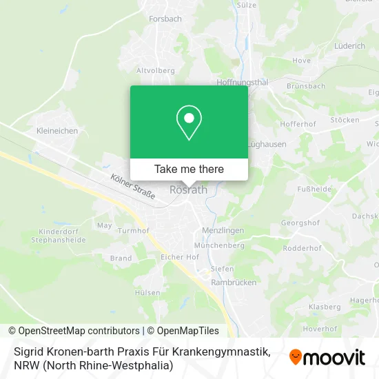 Sigrid Kronen-barth Praxis Für Krankengymnastik map