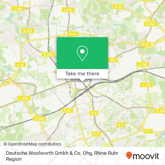 Deutsche Woolworth Gmbh & Co. Ohg map