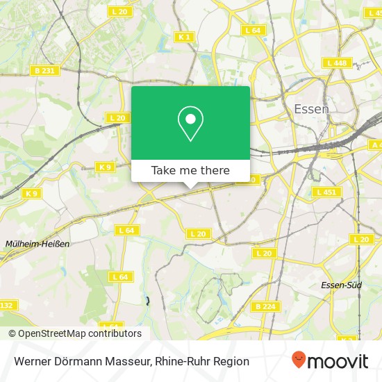 Werner Dörmann Masseur map