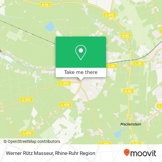 Werner Rütz Masseur map