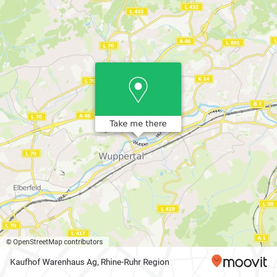Карта Kaufhof Warenhaus Ag