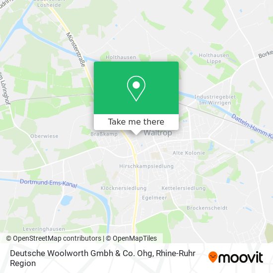 Deutsche Woolworth Gmbh & Co. Ohg map