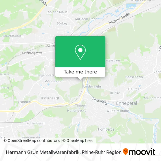 Карта Hermann GrÜn Metallwarenfabrik