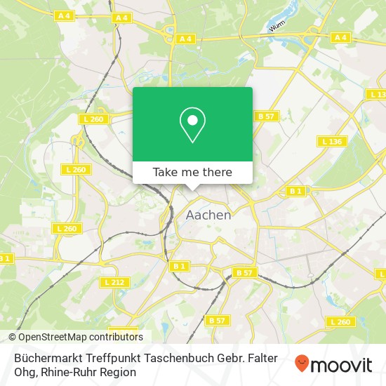 Büchermarkt Treffpunkt Taschenbuch Gebr. Falter Ohg map