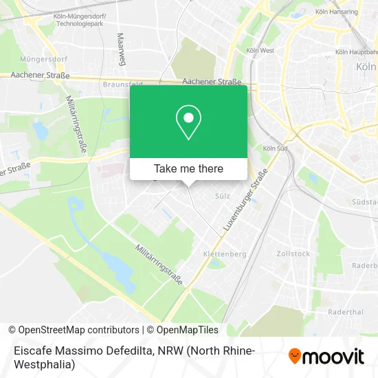 Карта Eiscafe Massimo Defedilta