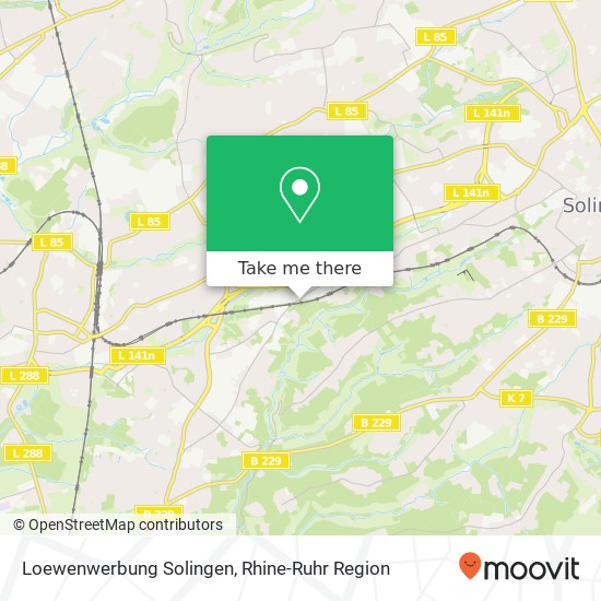 Loewenwerbung Solingen map