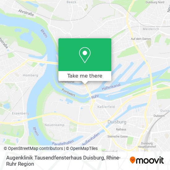 Augenklinik Tausendfensterhaus Duisburg map