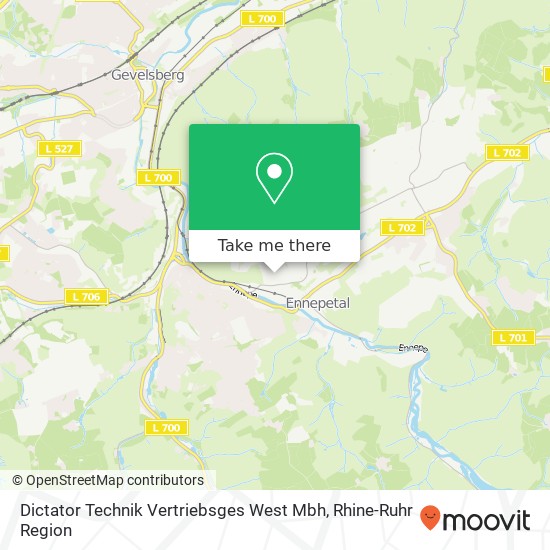 Dictator Technik Vertriebsges West Mbh map