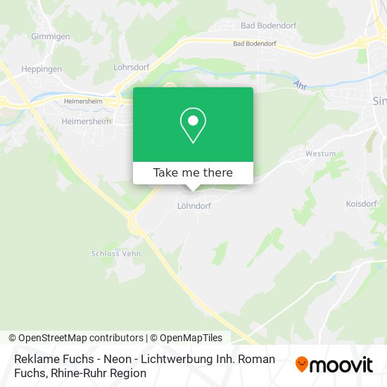Reklame Fuchs - Neon - Lichtwerbung Inh. Roman Fuchs map