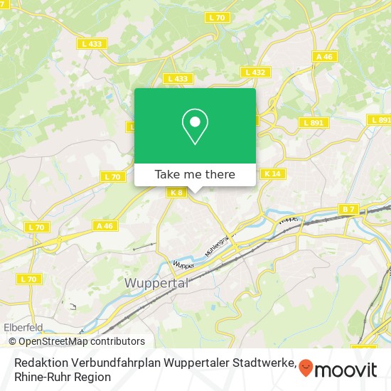 Redaktion Verbundfahrplan Wuppertaler Stadtwerke map