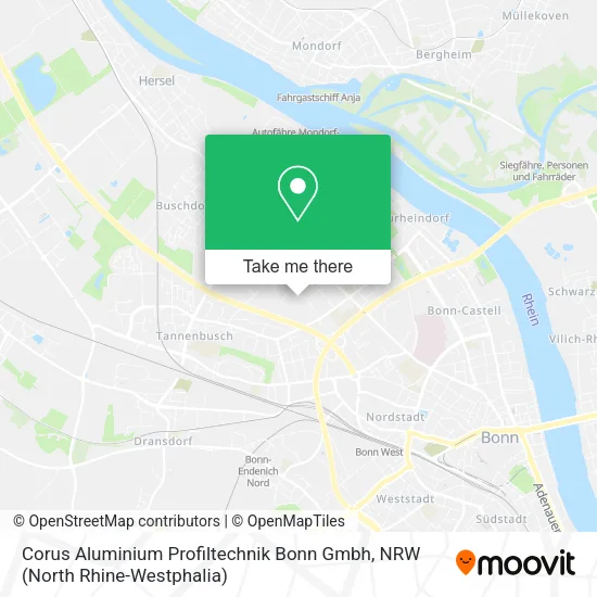 Карта Corus Aluminium Profiltechnik Bonn Gmbh