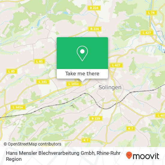 Hans Mensler Blechverarbeitung Gmbh map