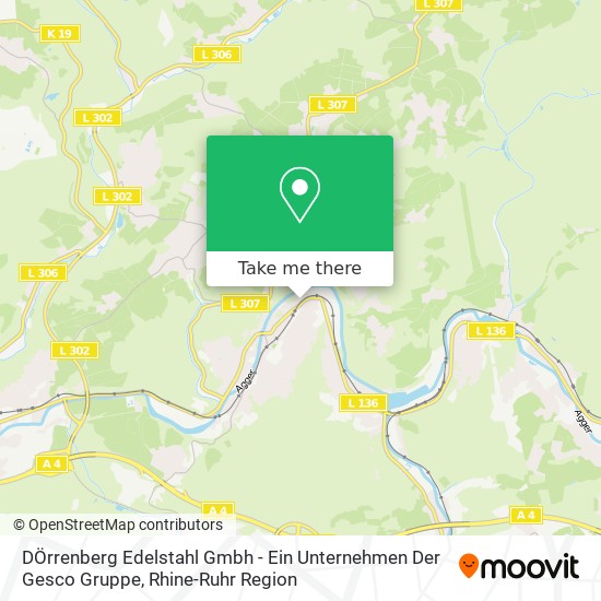 Карта DÖrrenberg Edelstahl Gmbh - Ein Unternehmen Der Gesco Gruppe