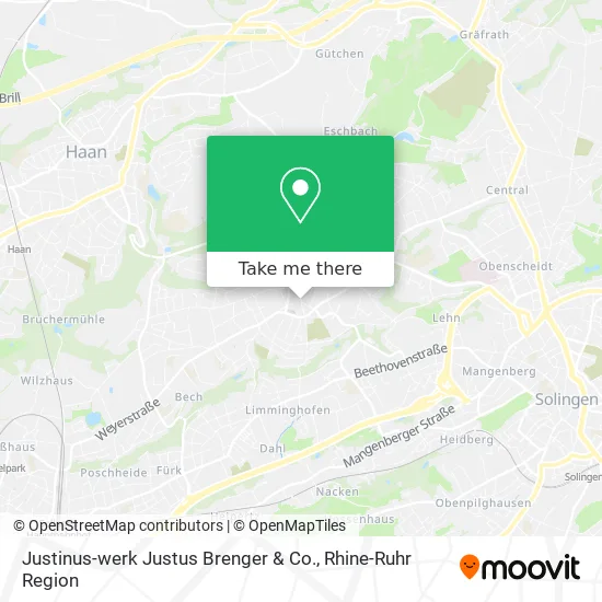 Карта Justinus-werk Justus Brenger & Co.