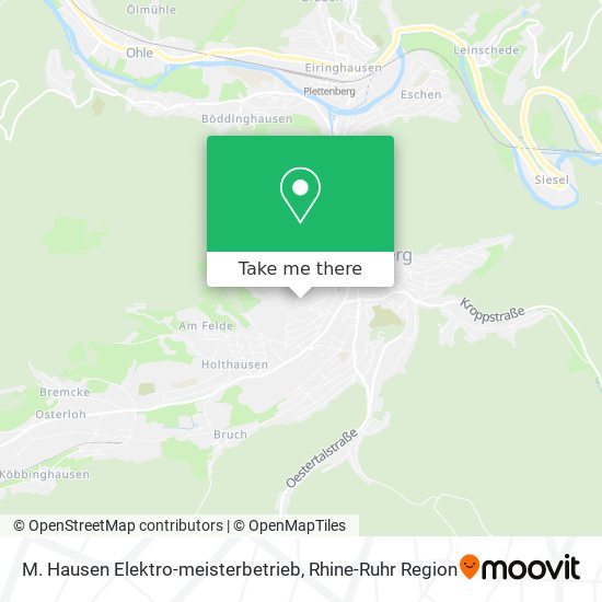 M. Hausen Elektro-meisterbetrieb map