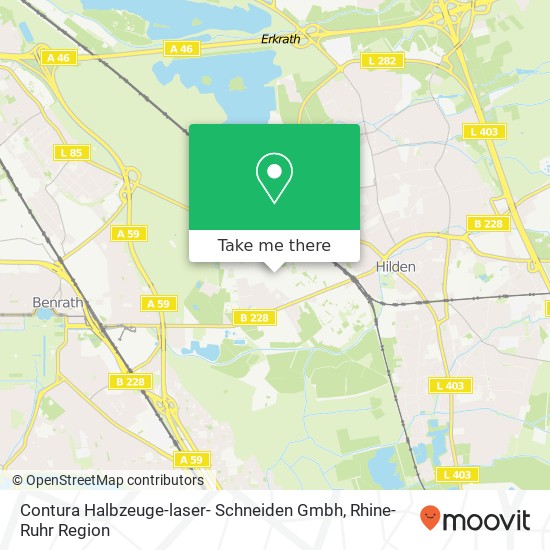 Contura Halbzeuge-laser- Schneiden Gmbh map