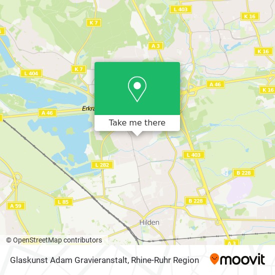 Glaskunst Adam Gravieranstalt map