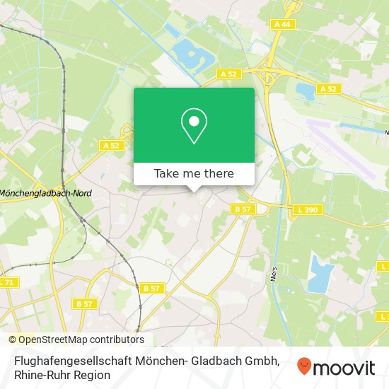 Flughafengesellschaft Mönchen- Gladbach Gmbh map