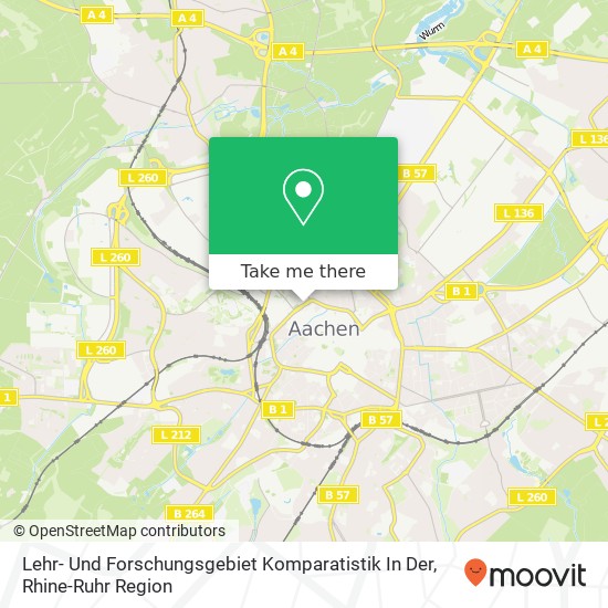 Lehr- Und Forschungsgebiet Komparatistik In Der map