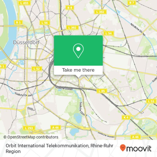 Orbit International Telekommunikation map