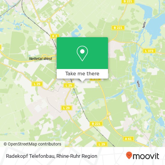 Radekopf Telefonbau map