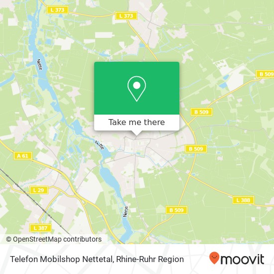 Карта Telefon Mobilshop Nettetal