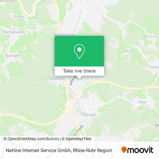 Netline Internet Service Gmbh map