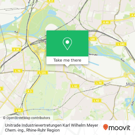 Unitrade Industrievertretungen Karl Wilhelm Meyer Chem.-ing. map