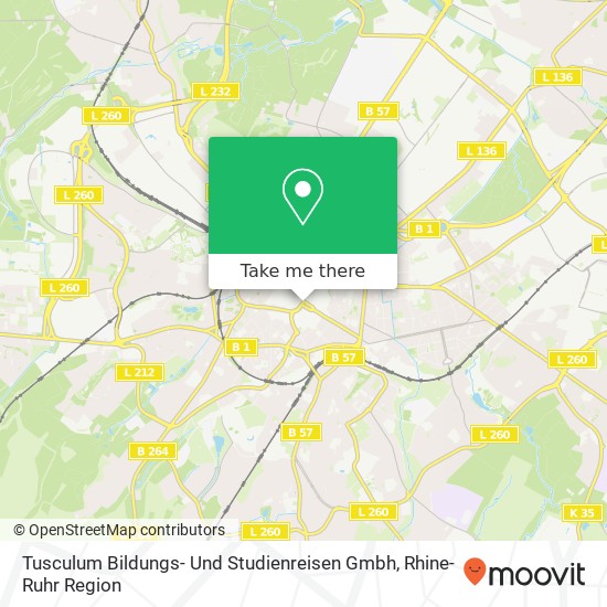 Tusculum Bildungs- Und Studienreisen Gmbh map